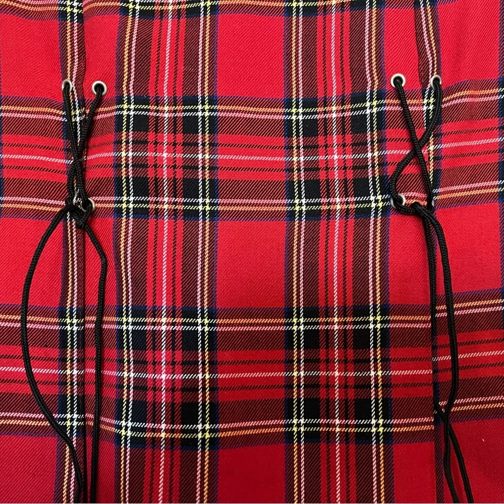 Eye Candy Red Plaid Mini Skirt - Picture 6 of 7